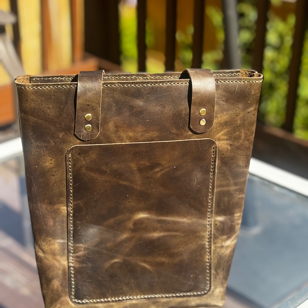 Brown Leather Men's Bag